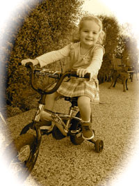 June Alexander's three-year-old granddaughter